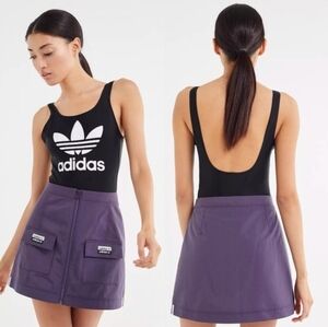 Adidas Urban Outfitters Reveal Your Voice Ripstop Zip-Front Mini Skirt Small